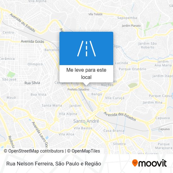 Rua Nelson Ferreira mapa