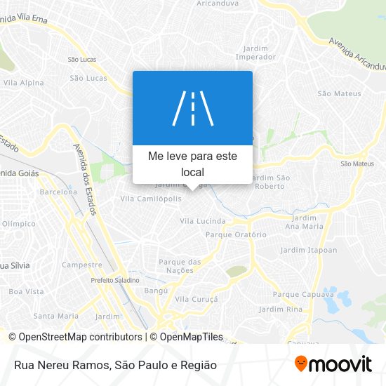 Rua Nereu Ramos mapa