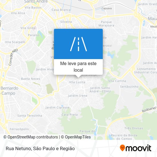 Rua Netuno mapa