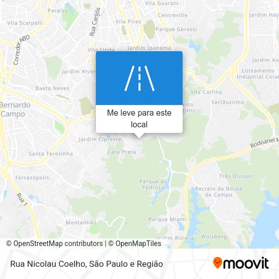 Rua Nicolau Coelho mapa