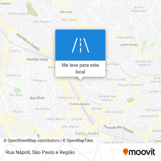 Rua Nápoli mapa