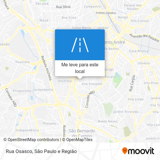 Rua Osasco mapa