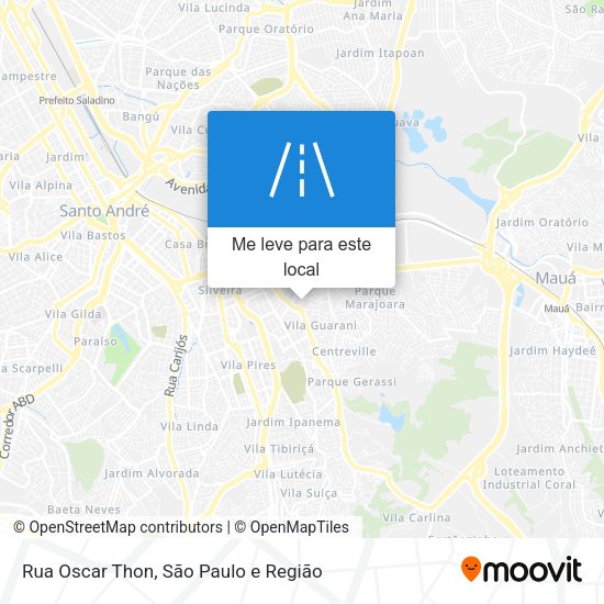 Rua Oscar Thon mapa