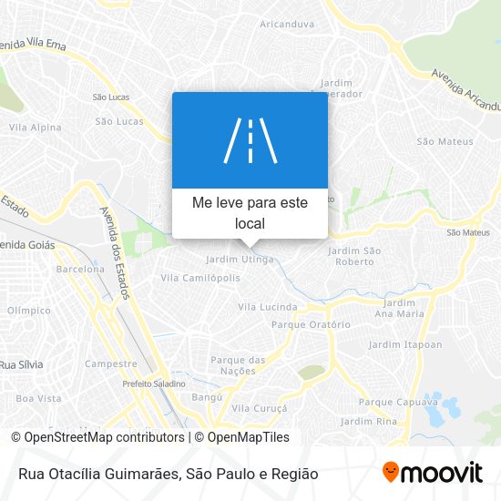 Rua Otacília Guimarães mapa