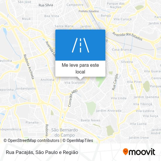 Rua Pacajás mapa