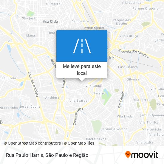 Rua Paulo Harris mapa