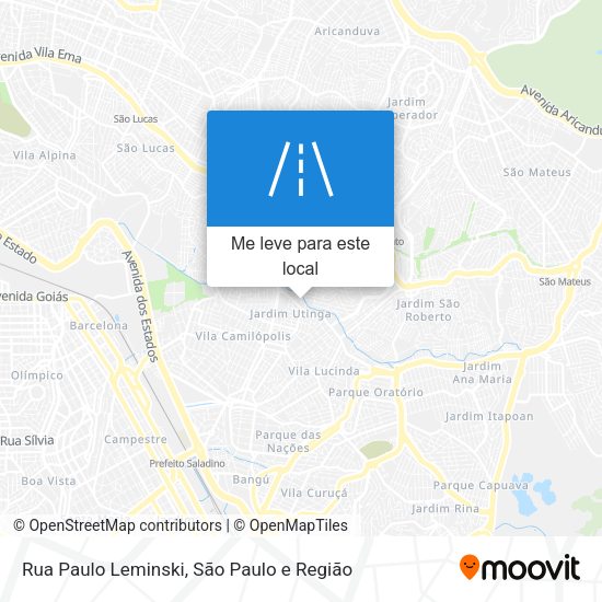 Rua Paulo Leminski mapa