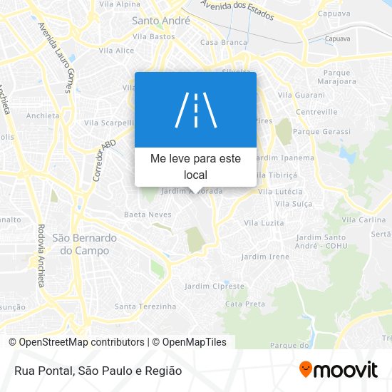 Rua Pontal mapa