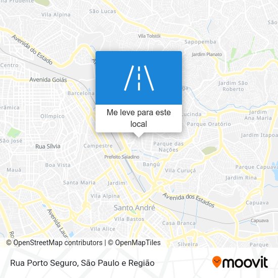 Rua Porto Seguro mapa