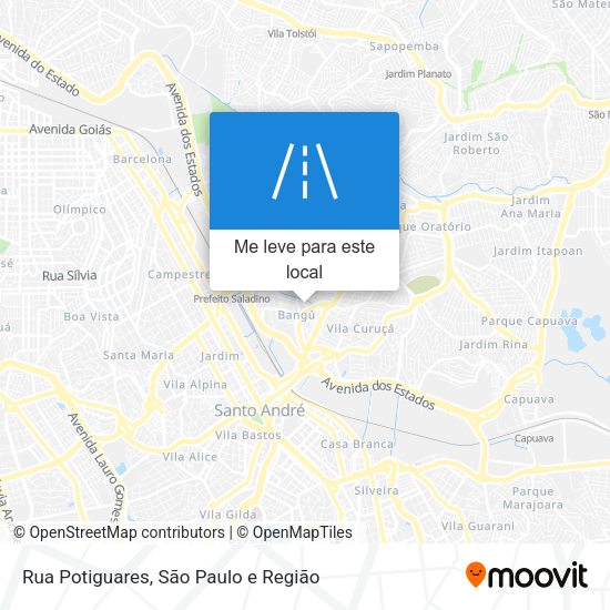 Rua Potiguares mapa