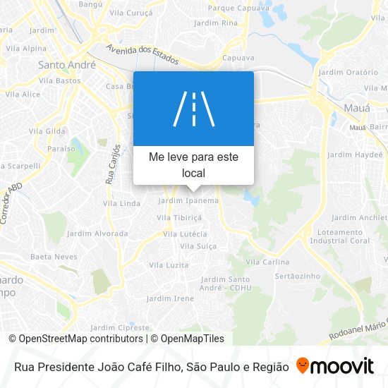 Rua Presidente João Café Filho mapa