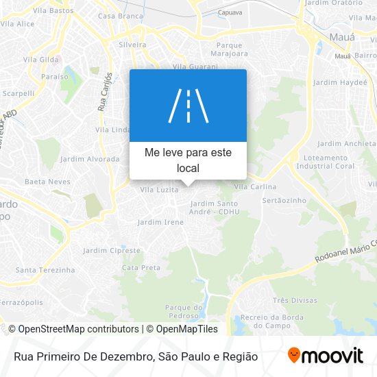 Rua Primeiro De Dezembro mapa
