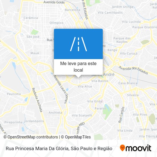 Rua Princesa Maria Da Glória mapa