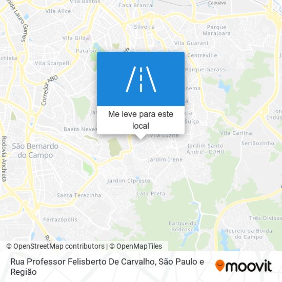 Rua Professor Felisberto De Carvalho mapa