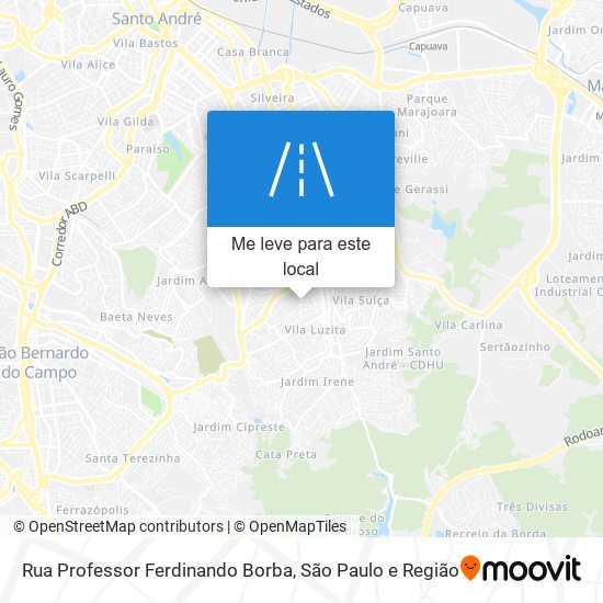 Rua Professor Ferdinando Borba mapa