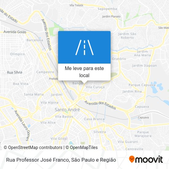 Rua Professor José Franco mapa
