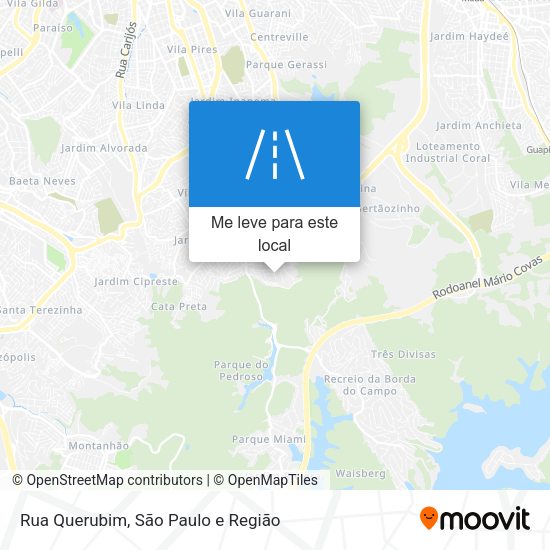 Rua Querubim mapa