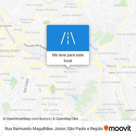 Rua Raimundo Magalhães Júnior mapa