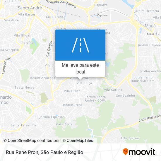 Rua Rene Pron mapa