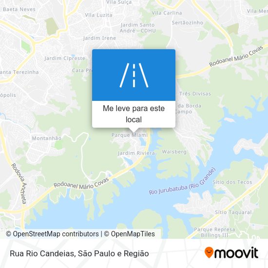 Rua Rio Candeias mapa
