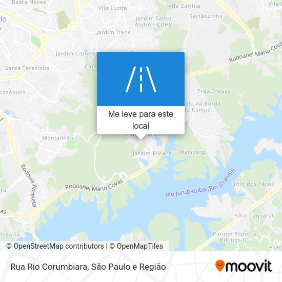 Rua Rio Corumbiara mapa