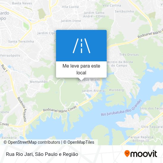 Rua Rio Jari mapa
