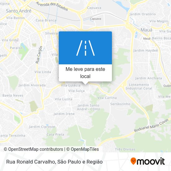 Rua Ronald Carvalho mapa