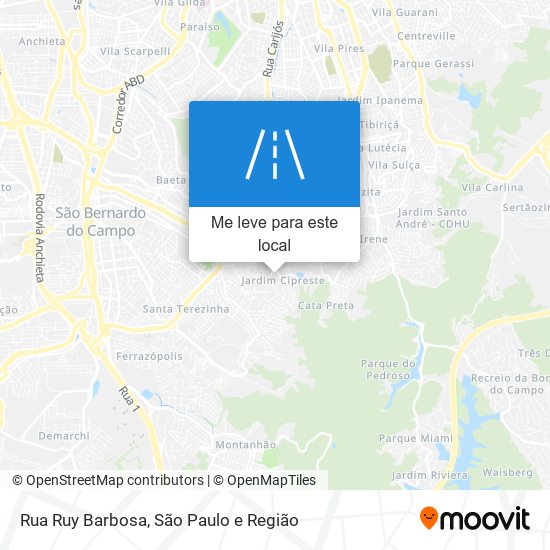 Rua Ruy Barbosa mapa