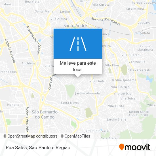 Rua Sales mapa