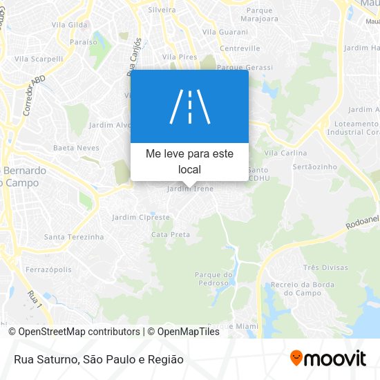 Rua Saturno mapa
