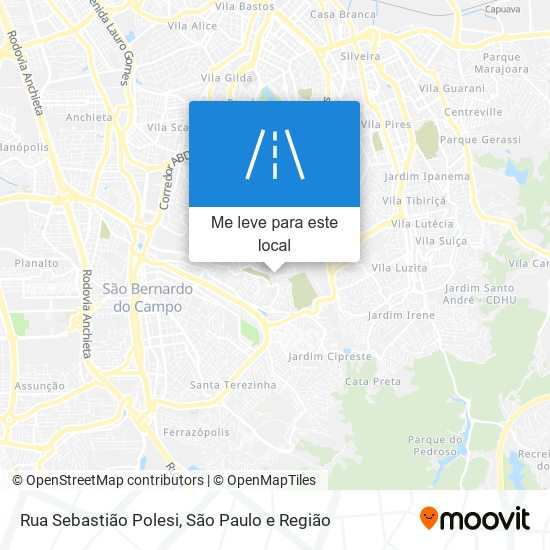 Rua Sebastião Polesi mapa