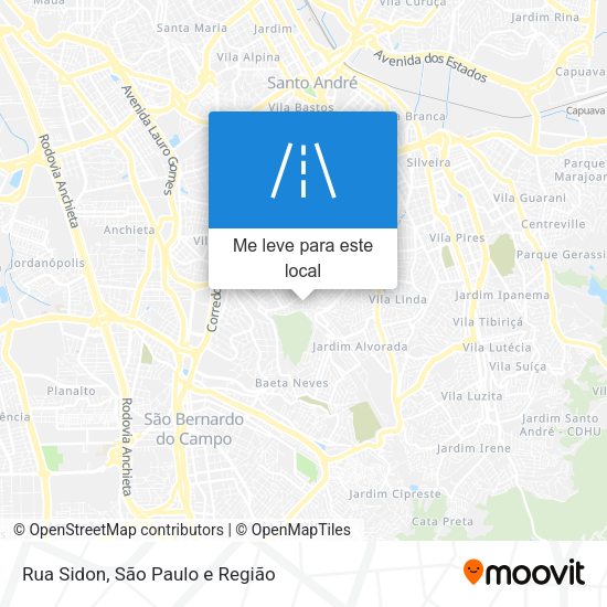 Rua Sidon mapa