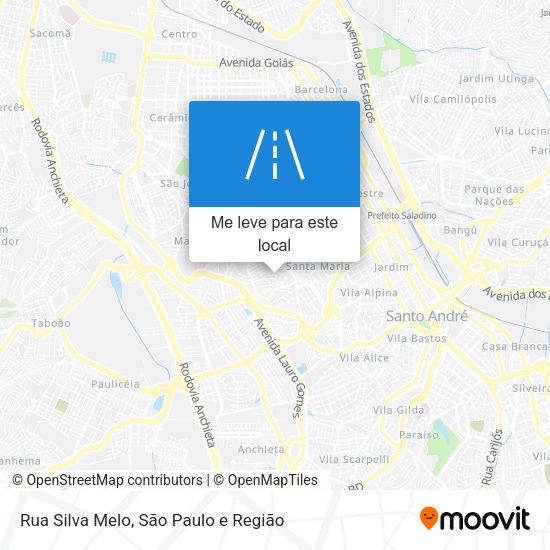 Rua Silva Melo mapa