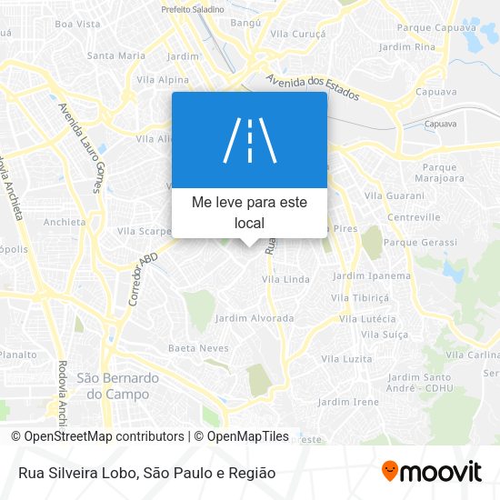 Rua Silveira Lobo mapa