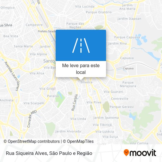 Rua Siqueira Alves mapa