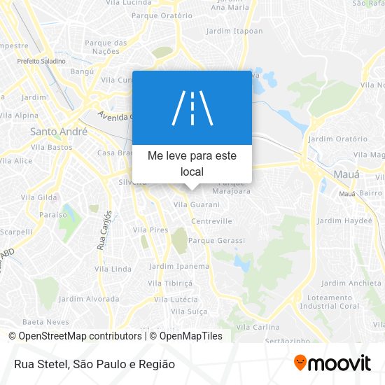 Rua Stetel mapa