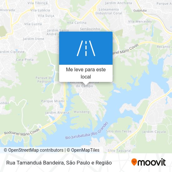 Rua Tamanduá Bandeira mapa