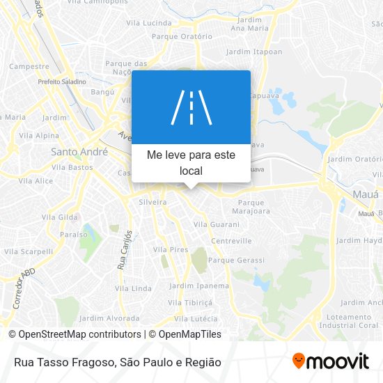 Rua Tasso Fragoso mapa