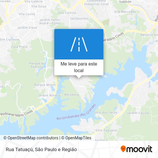 Rua Tatuaçú mapa
