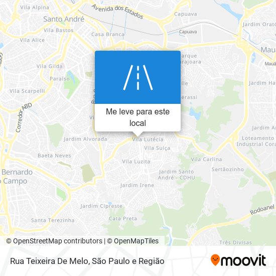 Rua Teixeira De Melo mapa