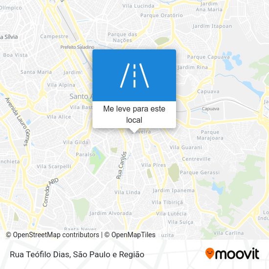 Rua Teófilo Dias mapa