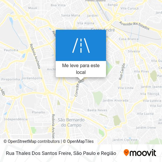 Rua Thales Dos Santos Freire mapa