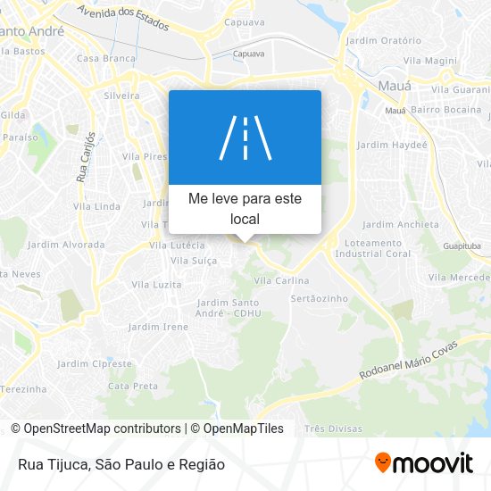 Rua Tijuca mapa