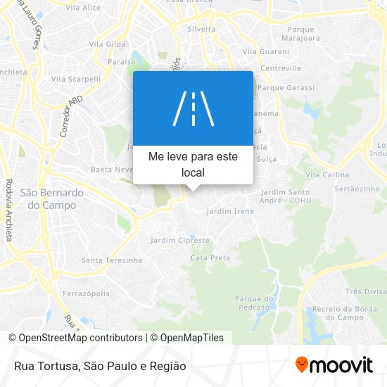 Rua Tortusa mapa