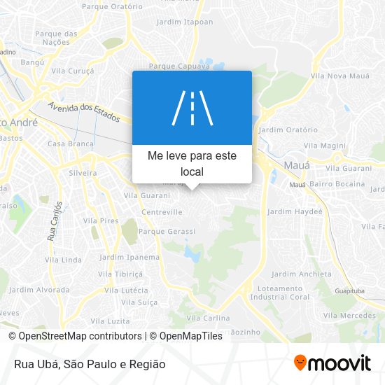 Rua Ubá mapa