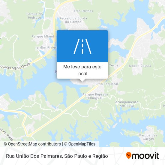Rua União Dos Palmares mapa