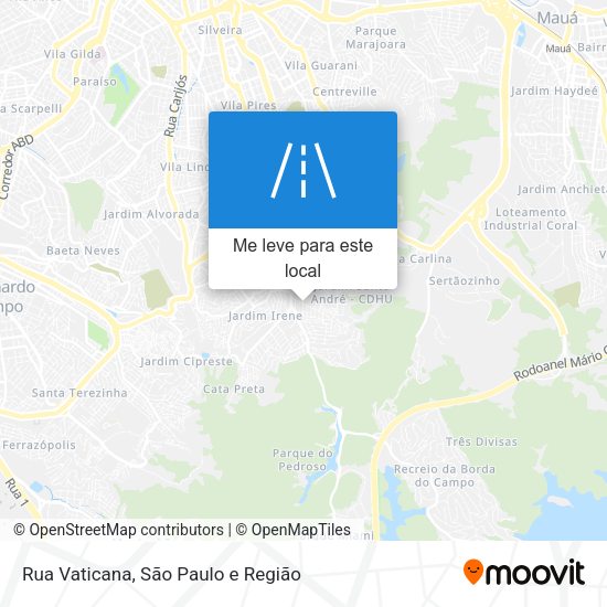 Rua Vaticana mapa