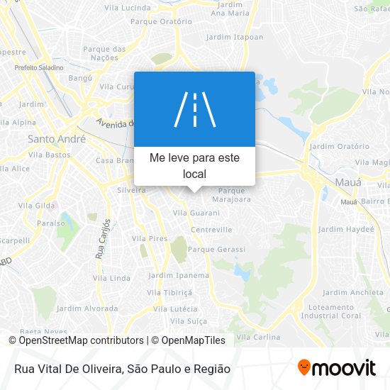 Rua Vital De Oliveira mapa