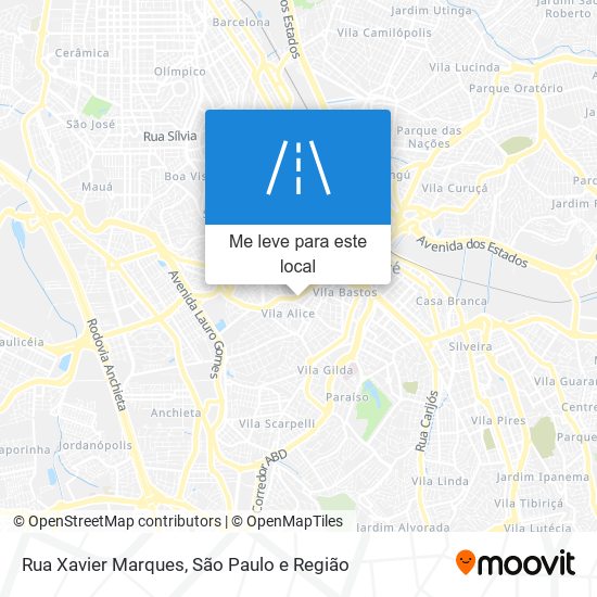 Rua Xavier Marques mapa