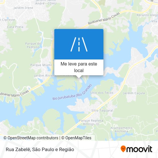 Rua Zabelê mapa